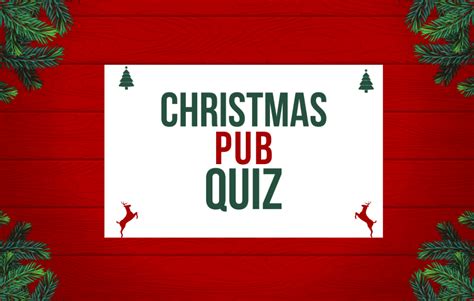 Christmas Pub Quiz Questions & Answers 2024