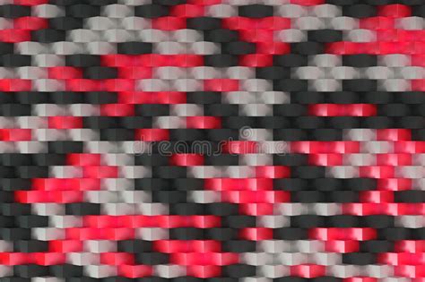 Pattern with Black, White and Red Rectangular Shapes Stock Illustration - Illustration of ...