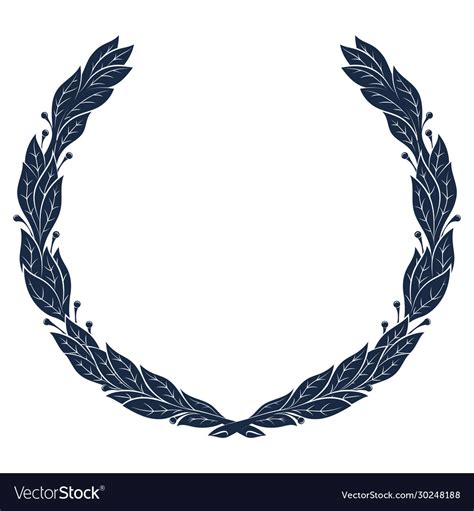 Laurel wreath vintage greek Royalty Free Vector Image