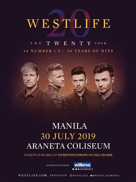 Celebrate 20 years of hits with Westlife for The Twenty Tour in Manila ...