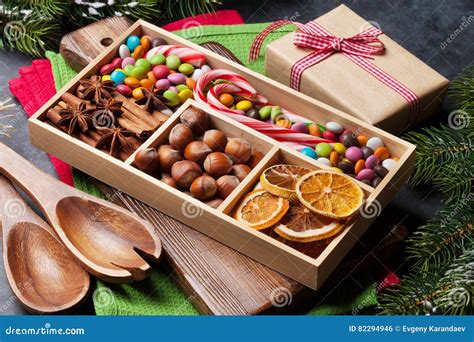 Christmas food decor stock photo. Image of dessert, cooking - 82294946