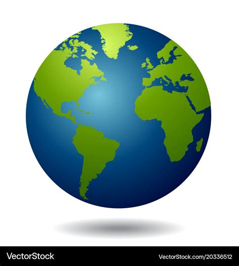 World globe Royalty Free Vector Image - VectorStock