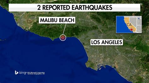 4.2 magnitude California earthquake, aftershock shake Malibu Beach area ...