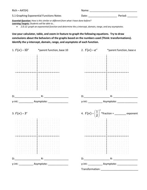 51 Graphing Exponential Functions Notes And Practice — db-excel.com