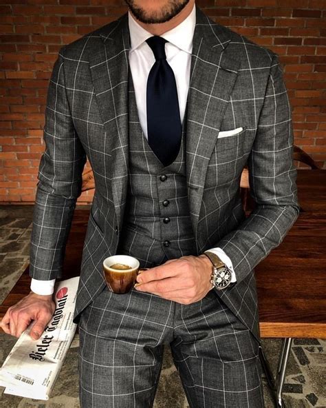 Dress Suits For Men, Men’s Suits, Cool Suits For Men, Men Dress, Plaid ...