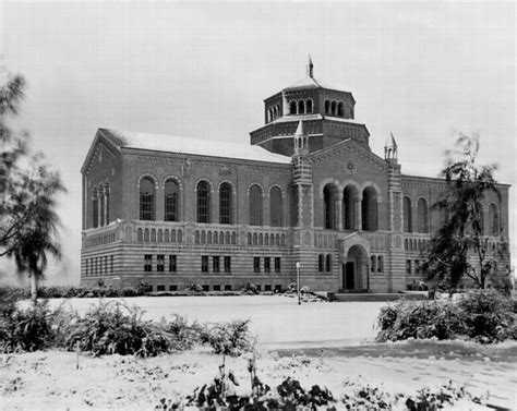 The Powell Library at UCLA in the snow (January 15, 1932) | Ucla campus ...