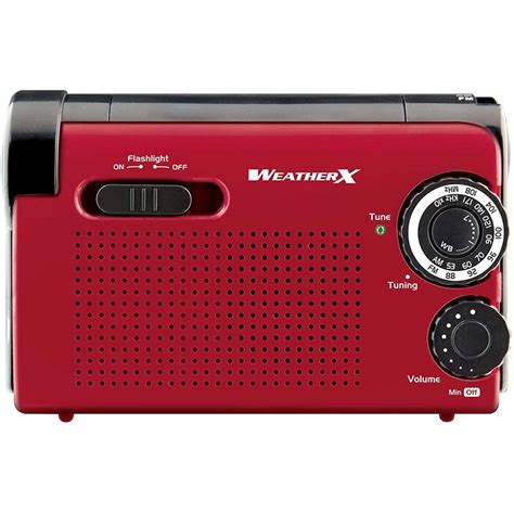 Weather X WR182R AM/FM Weather Band Radio & Flashlight – Electro Vision Inc