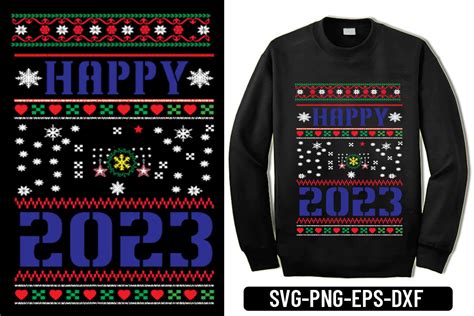 Ugly Sweater -Ugly Sweater - Happy 2023 Graphic by mdforidulk503 ...