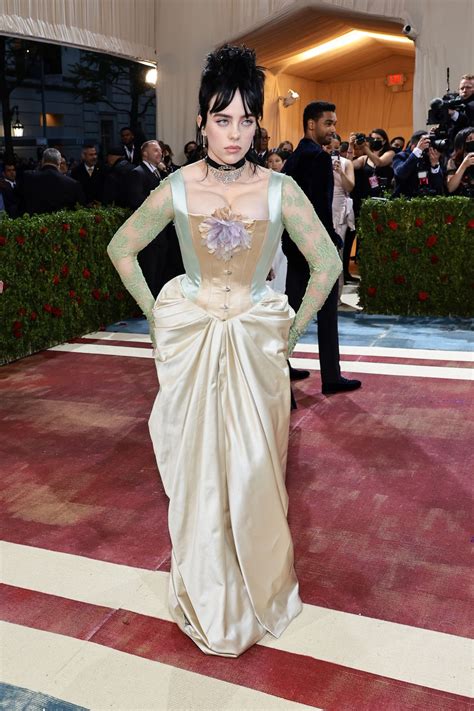 Billie Eilish Wore A Silky Corset Gown at the 2022 Met Gala