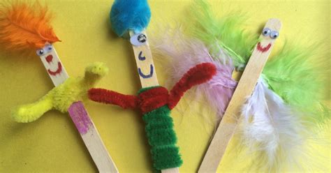 Mini Monets and Mommies: Popsicle Stick Puppets: Kids' Art + Pretend Play