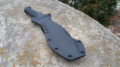 KA-BAR 1280 Combat Kukri Pancake Style Kydex Sheath w/ Tek-Lok style a ...