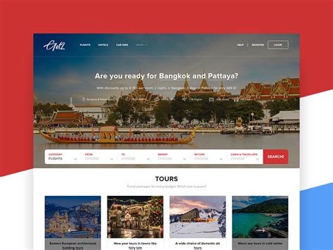 Travel Agency Website PSD Template | Free Mockups, Best Free PSD ...