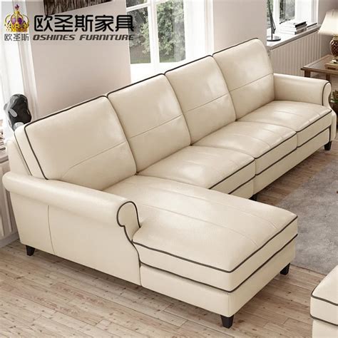 valencia nubuck leather sofa, American style leather sofa, sectional high wood legs leather sofa ...