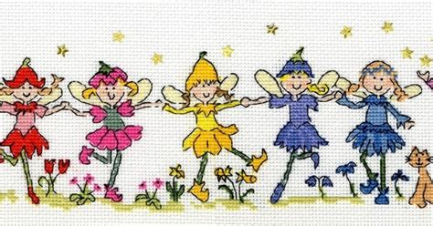 Row of Fairies - Chart Download | Bothy Threads