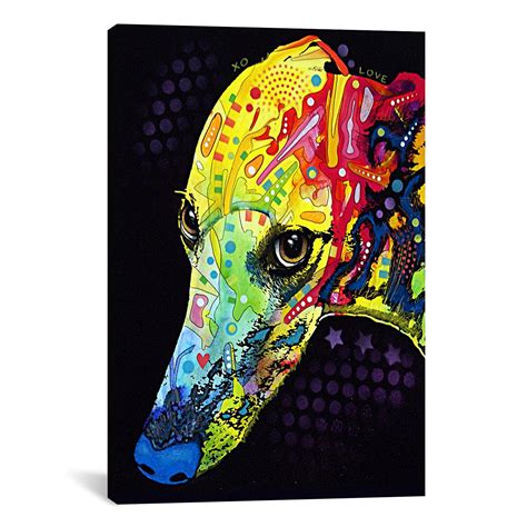 iCanvas 'Greyhound' by Dean Russo Graphic Art on Canvas & Reviews | Wayfair