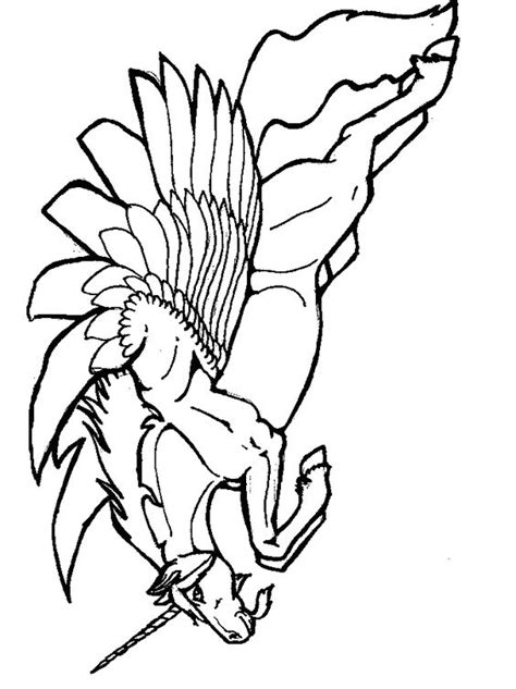 Winged Unicorn Coloring Pages - ClipArt Best