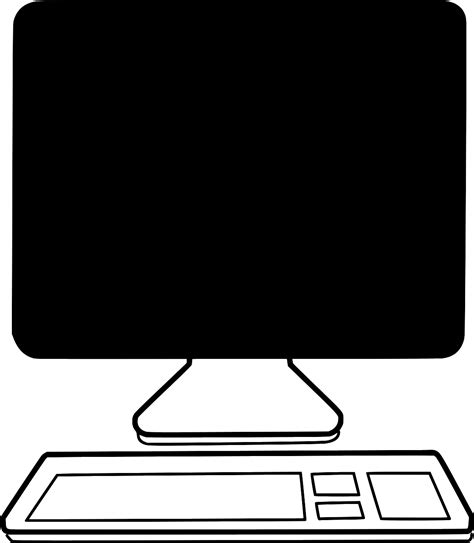 SVG > desktop screen computer - Free SVG Image & Icon. | SVG Silh