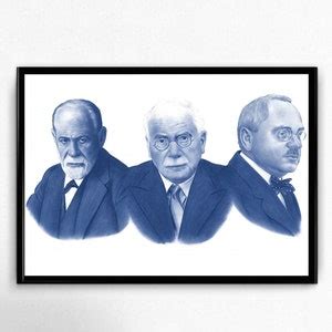 Adler-jung-freud Triple Portrait,original High Definition Poster Design,home and Business Wall ...