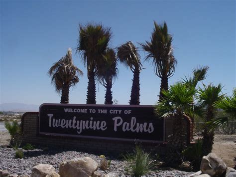 Twenty-Nine Palms California, home of the Marine Corps Air Ground Combat Center (MCAGCC) 29 ...