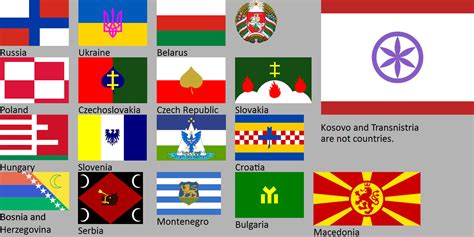 New Slavic flags by hosmich on DeviantArt