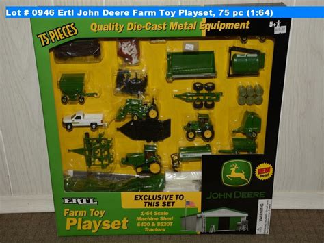 Ertl John Deere Farm Toy Playset, 75 pc (1:64)