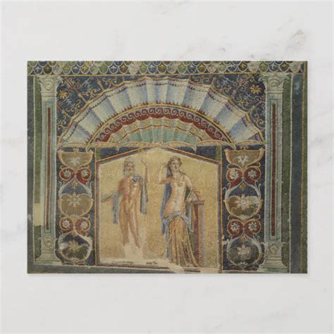 Ancient Mosaics Herculaneum Ruins Italy Postcard | Zazzle