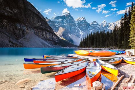 Matteo Colombo Travel Photography | Colorful canoes, Moraine lake ...