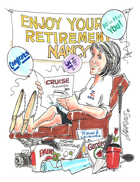 Retirement Cartoon | Funny Gift for Retirement