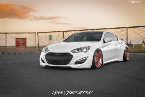 Rocket Bunny Style Body Kit on White Genesis Coupe — CARiD.com Gallery