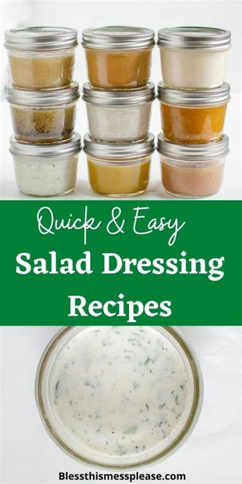 How to Make Homemade Salad Dressing - 9 Easy Recipes! — Bless this Mess