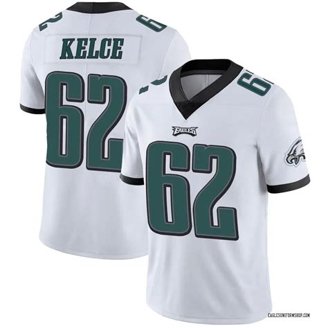 Nike Jason Kelce Philadelphia Eagles Men's Limited White Vapor Untouchable Jersey