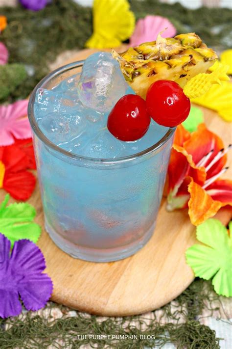 This Blue Hawaiian cocktail is full of tropical flavours and perfect for serving at a Hawaiian ...