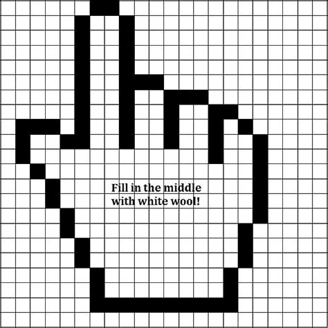 Simple Pixel Art #1 Mouse Cursor Minecraft Blog