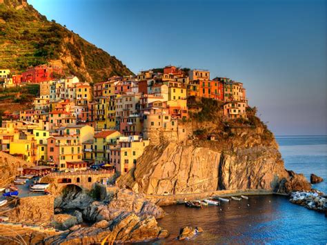 Manarola - Sunset Harbor Mural - Richard Desmarais - Murals Your Way