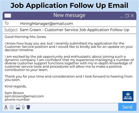 Job Application Follow Up Email Examples in 2021 | Job application, Job ...