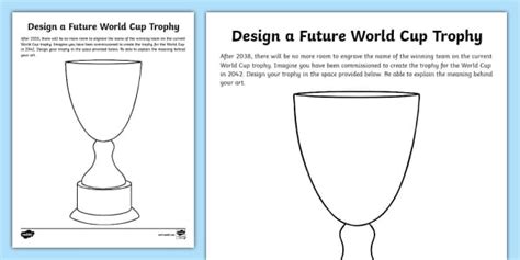 Design a Future World Cup Trophy (teacher made) - Twinkl