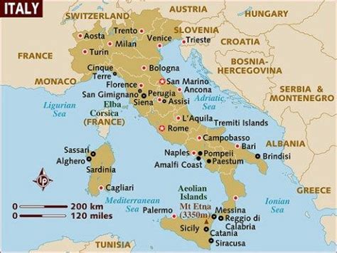 Mapa de Italia Completo y Detallado con Regiones, Provincias y Ciudades ...