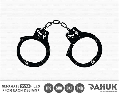 Handcuff SVG Files Handcuff clipart Cut file for | Etsy