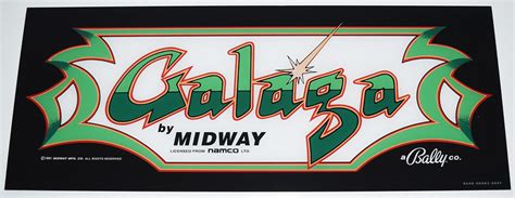 Galaga Plexiglass Marquee | Phoenix Arcade | #1 Source for Screen Printed Arcade Artwork