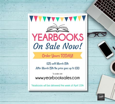 Yearbook Sale Flyer Template, School Template, Yearbooks on Sale Flyer, Easy to Use Template ...