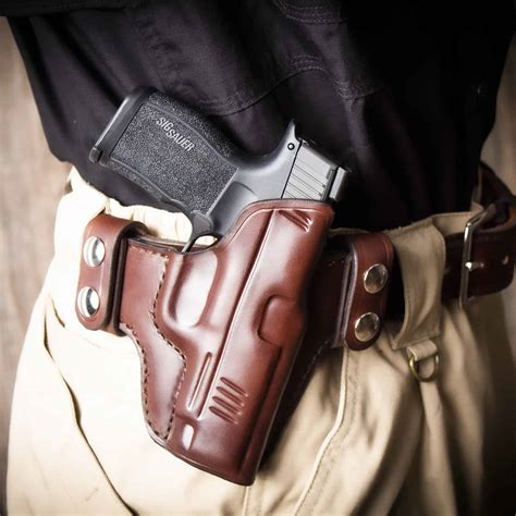 QuickShip Model 2010 - Under Cover Sig P365 holster OWB - Kirkpatrick Leather Holsters