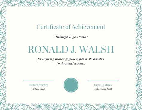 Customize 101 Achievement Certificate Templates Online Canva ...