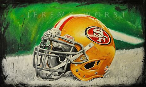 Football Helmet Painting at PaintingValley.com | Explore collection of ...