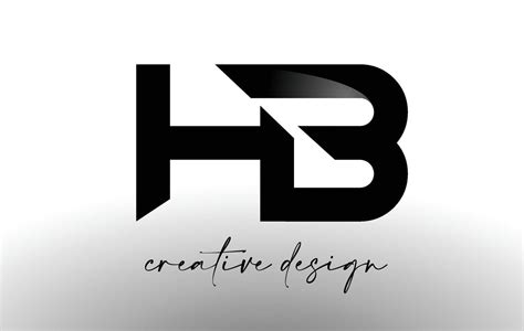 HB Letter Logo Design with Elegant Minimalist Look.HB Icon vector with creative design modern ...