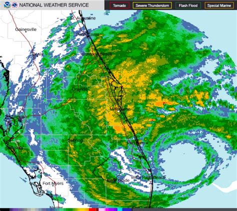 NWS STORM RADAR: Monitor Hurricane Nicole as it Approaches Florida's ...