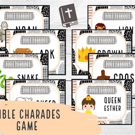 Bible Charades - Etsy