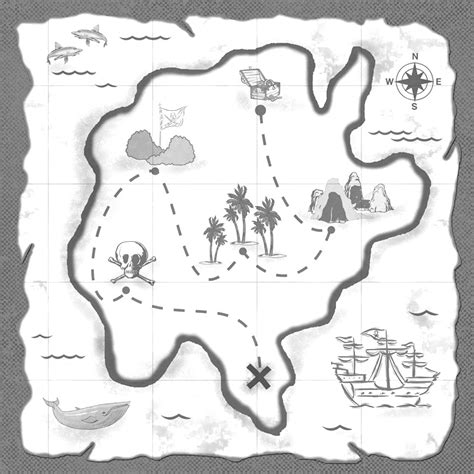 Pirate Map Drawing at PaintingValley.com | Explore collection of Pirate Map Drawing