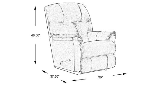 La-Z-Boy Reed Brown Leather Rocker Recliner | Rooms to Go