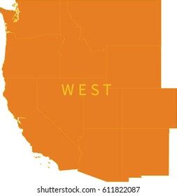 2,547 Western Us Map Images, Stock Photos & Vectors | Shutterstock