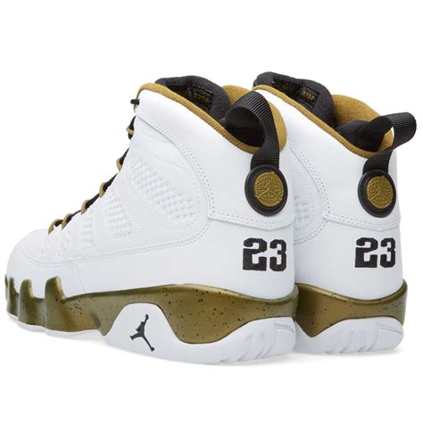 Nike Air Jordan 9 Retro 'The Spirit' White, Black & Militia Green | END ...